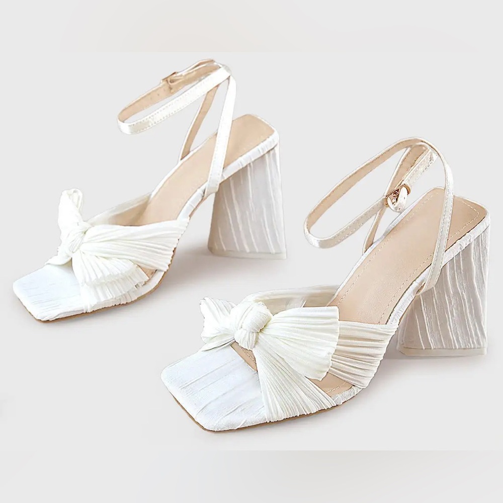 Azazie Cream Women's Heels